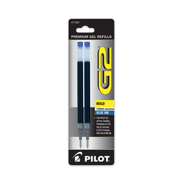 Pilot® Refill For Pilot G2 Gel Ink Pens, Bold Conical Tip, Blue Ink, 2-pack freeshipping - TVN Wholesale